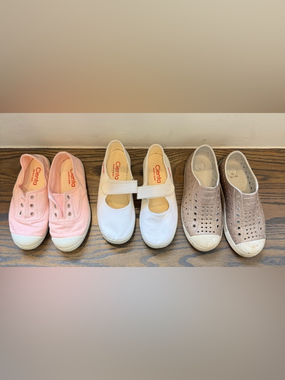 Girls Shoe Bundle (3 Pairs) Cienta + Native Size 32 / J1 🌸✨